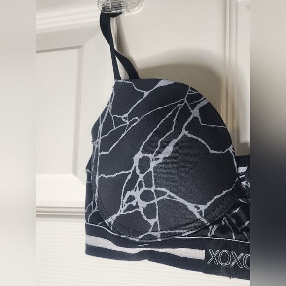 XOXO 36C Black Gray Padded No Underwired Intimate & Sleepwear Women's Bra - Picture 6 of 10